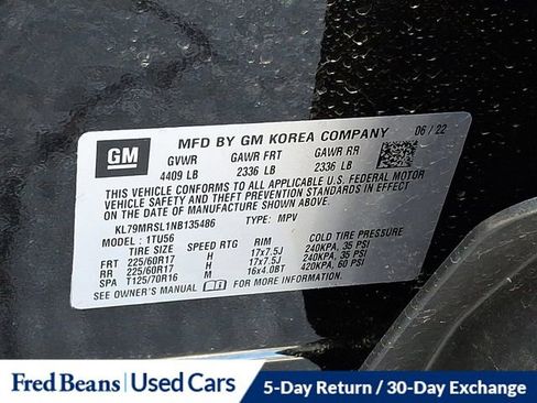 Used 2022 Chevrolet TrailBlazer LT w/ Convenience Package image 29