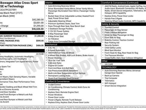 Used 2023 Volkswagen Atlas Cross Sport SE w/ Panoramic Sunroof Package AWD/4WD image 3