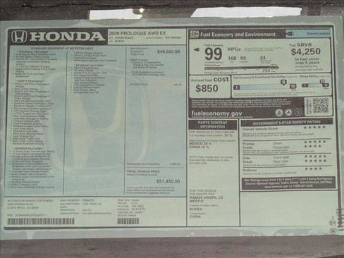 New 2026 Honda Prologue EX image 17