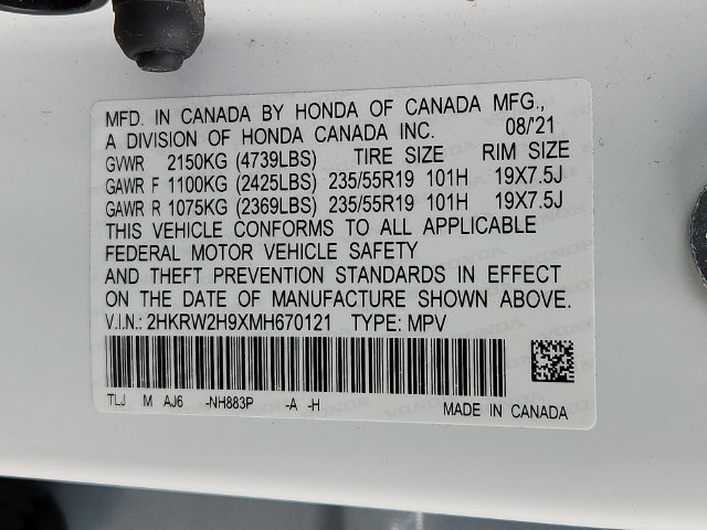 Used 2021 Honda CR-V Touring image 27