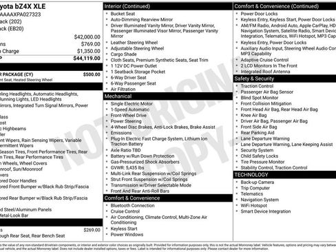 Used 2023 Toyota bZ4X FWD w/ Weather Package image 17