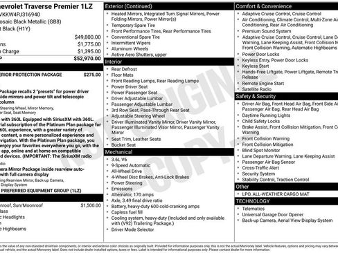 Certified 2023 Chevrolet Traverse Premier AWD/4WD image 6