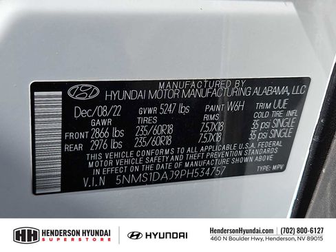 Used 2023 Hyundai Santa Fe SE AWD/4WD image 35