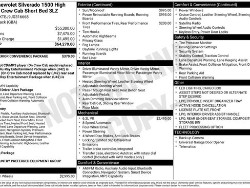 Used 2018 Chevrolet Silverado 1500 High Country image 2