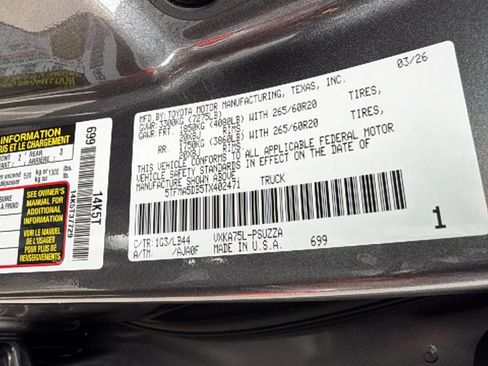 New 2026 Toyota Tundra 1794 Edition AWD/4WD image 30