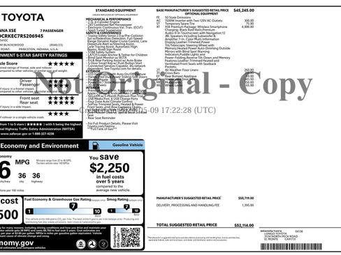 Used 2024 Toyota Sienna XSE w/ XSE Premium Package image 6