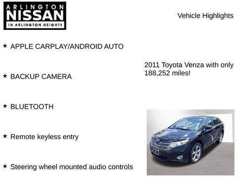 Used 2011 Toyota Venza w/ Comfort Pkg FWD image 8