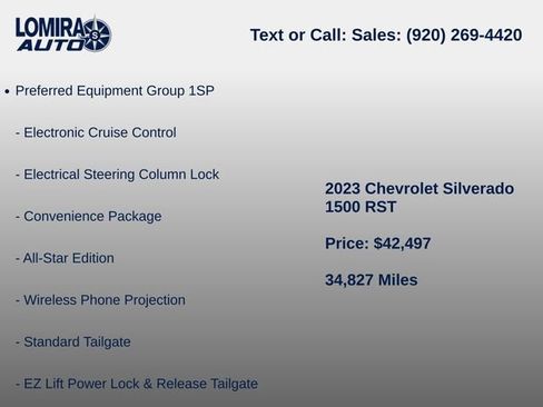 Used 2023 Chevrolet Silverado 1500 RST w/ Convenience Package II AWD/4WD image 8