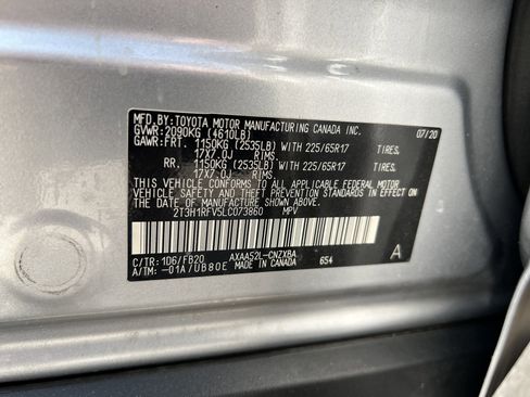 Certified 2020 Toyota RAV4 LE FWD image 32