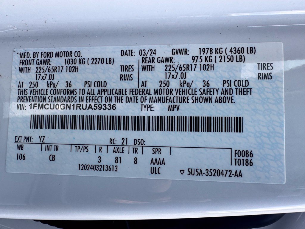 Used 2024 Ford Escape Active FWD image 43