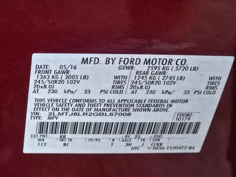 Used 2016 Lincoln MKX Reserve w/ Climate Package image 14