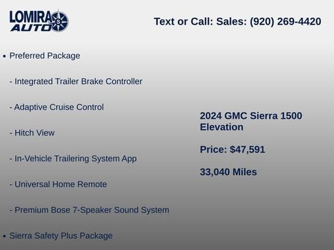 Used 2024 GMC Sierra 1500 Elevation w/ Elevation Premium Package AWD/4WD image 10