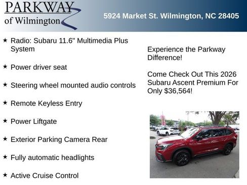 Certified 2026 Subaru Ascent Premium AWD/4WD image 6