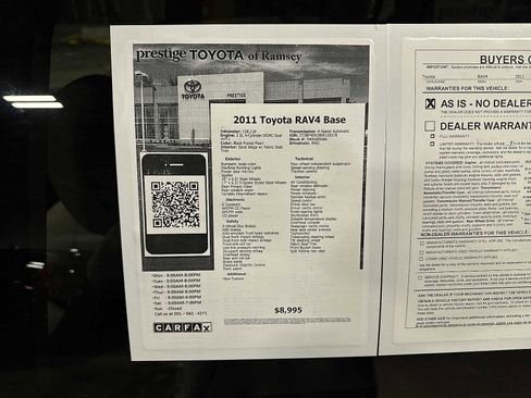 Used 2011 Toyota RAV4 4WD w/ Base L4 Extra Value Pkg image 13