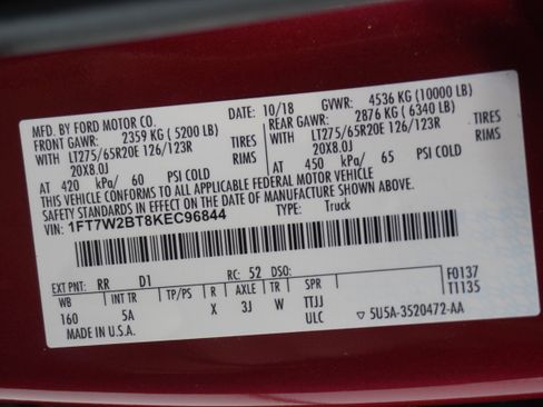 Used 2019 Ford F250 Lariat w/ Lariat Ultimate Package image 34