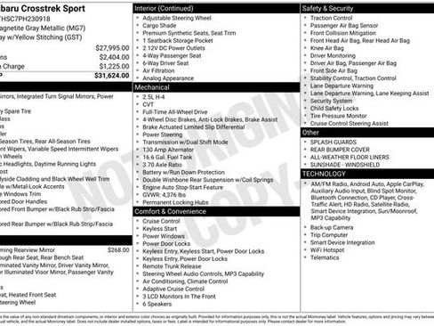 Certified 2023 Subaru Crosstrek 2.5i Sport AWD/4WD image 26