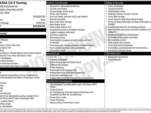 Used 2012 MAZDA CX-9 Touring image 10