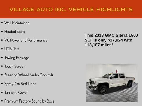 Used 2018 GMC Sierra 1500 SLT AWD/4WD image 7