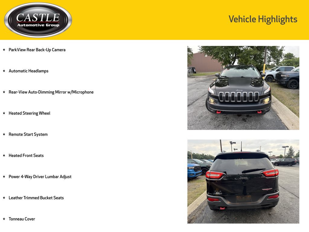 Used 2014 Jeep Cherokee Trailhawk w/ Comfort/Convenience Group AWD/4WD image 12