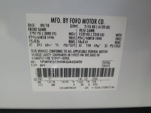 Used 2019 Ford Explorer XLT w/ Equipment Group 201A image 33