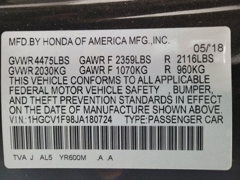Used 2018 Honda Accord Touring image 33