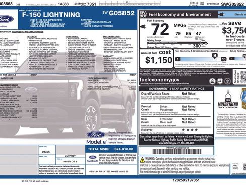 Certified 2025 Ford F150 Lightning Flash AWD/4WD image 29