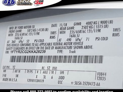 Used 2019 Ford Transit 250 148 Medium Roof image 17