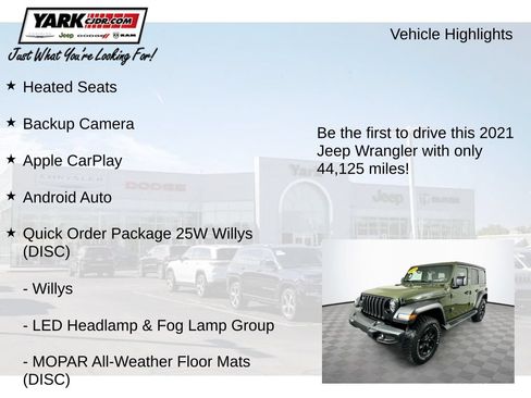 Used 2021 Jeep Wrangler Unlimited Sport AWD/4WD image 13