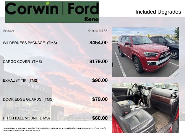 Used 2022 Toyota 4Runner Limited w/ Wilderness Package (TMS) AWD/4WD image 3