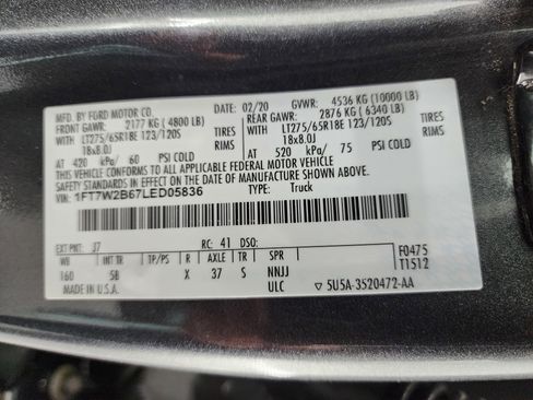 Used 2020 Ford F250 Lariat w/ Lariat Value Package image 55