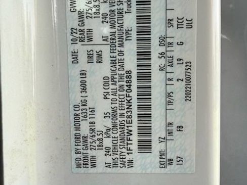 Used 2022 Ford F150 XLT w/ Equipment Group 302A High AWD/4WD image 9