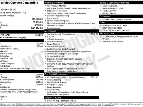 Used 1999 Chevrolet Corvette Convertible w/ Memory Pkg image 4