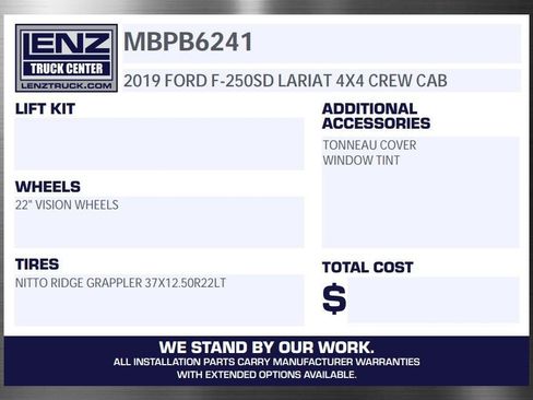 Used 2019 Ford F250 Lariat image 2