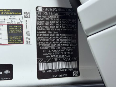 Used 2018 Land Rover Range Rover HSE image 54