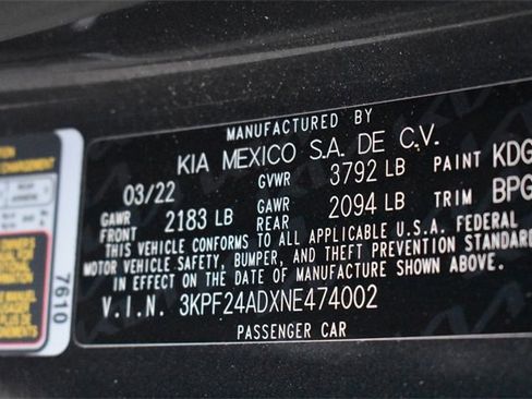 Used 2022 Kia Forte LXS w/ LXS Technology Package image 14