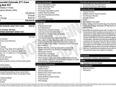 Used 2018 Chevrolet Colorado Z71 image 2