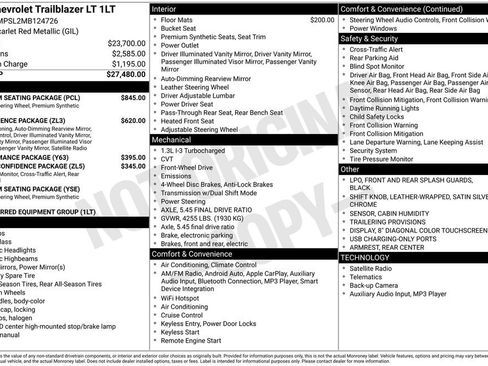 Used 2021 Chevrolet TrailBlazer LT w/ Premium Seating Package image 10