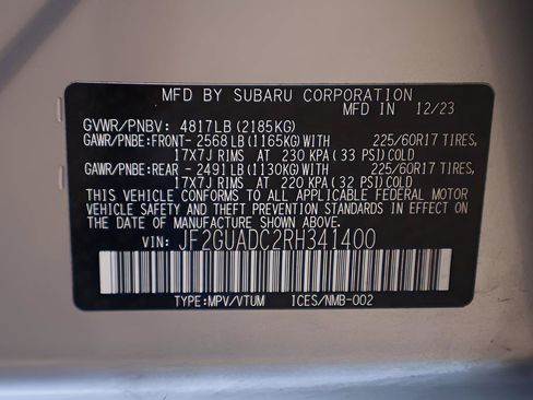 Certified 2024 Subaru Crosstrek 2.0i Premium AWD/4WD image 29