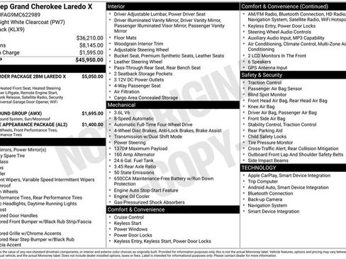 Used 2021 Jeep Grand Cherokee Laredo X AWD/4WD image 3