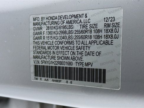 Certified 2024 Honda Pilot LX image 37