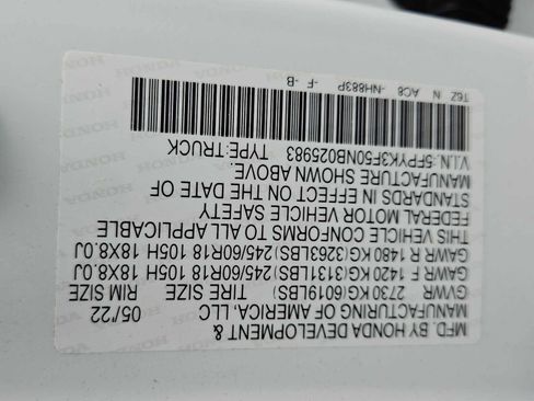 Used 2022 Honda Ridgeline RTL image 34