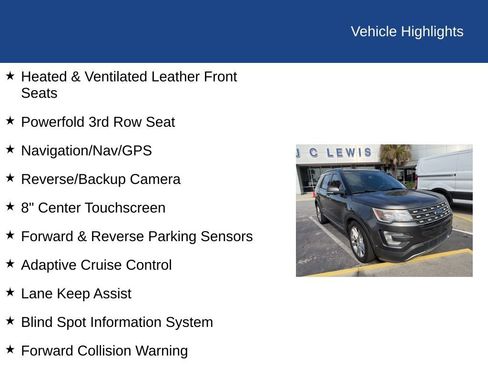 Used 2017 Ford Explorer Limited w/ Equipment Group 301A image 16