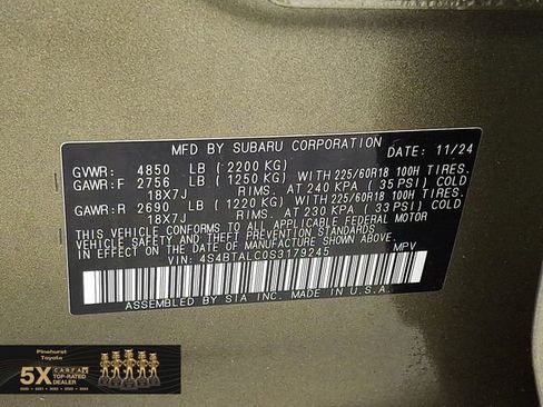 Used 2025 Subaru Outback Onyx Edition AWD/4WD image 33