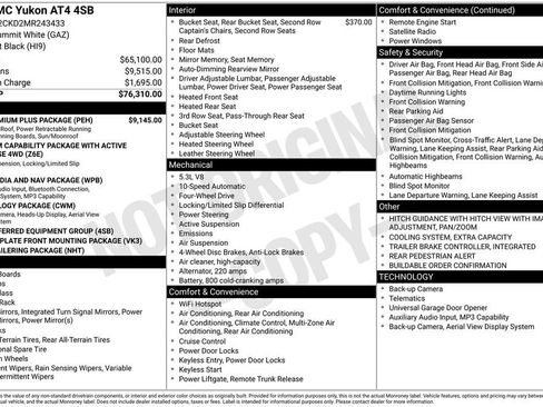 Used 2021 GMC Yukon AT4 w/ AT4 Premium Plus Package image 41