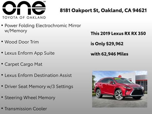 Used 2019 Lexus RX 350 FWD image 22