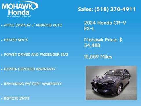 Certified 2024 Honda CR-V EX-L image 16