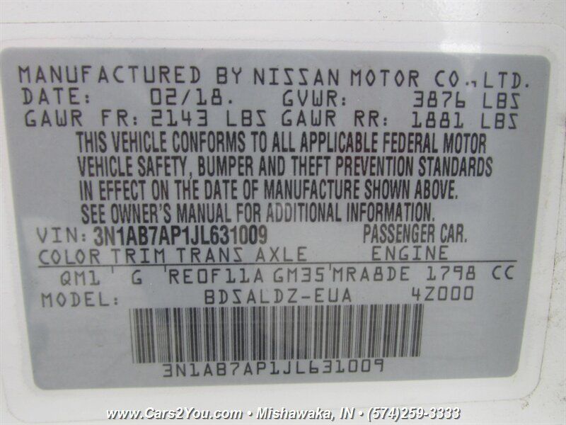 Used 2018 Nissan Sentra SV FWD image 28