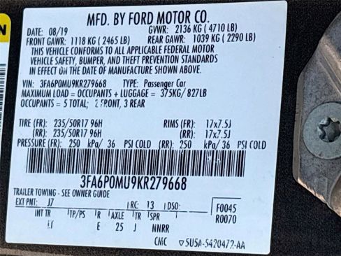 Used 2019 Ford Fusion SEL image 33
