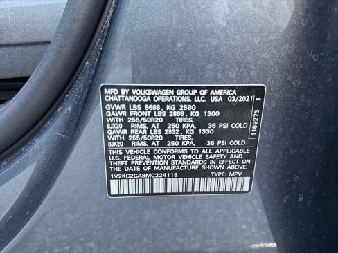 Used 2021 Volkswagen Atlas Cross Sport SE w/ Panoramic Sunroof Package AWD/4WD image 31