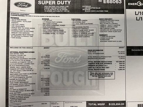 Used 2024 Ford F350 Lariat w/ Lariat Ultimate Package image 40